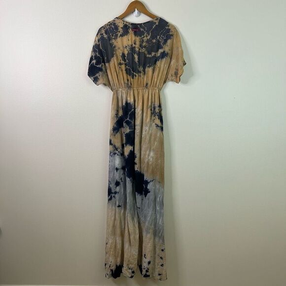 Hard Tail Forever XS Tie Dye Maxi Dress Y2K Babydoll Boho Lounge Grunge - Picture 7 of 11